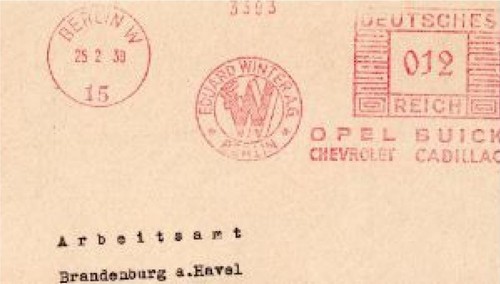 Deutsches reich meter stamp - reich,,