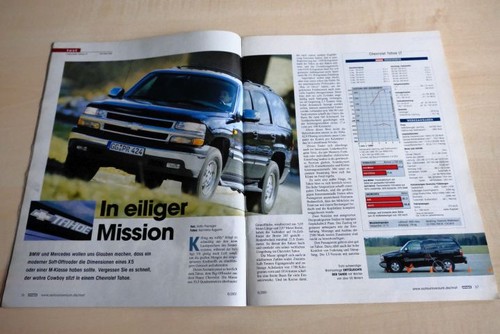 Mot 2001 chevrolet tahoe lt - 08/2001,